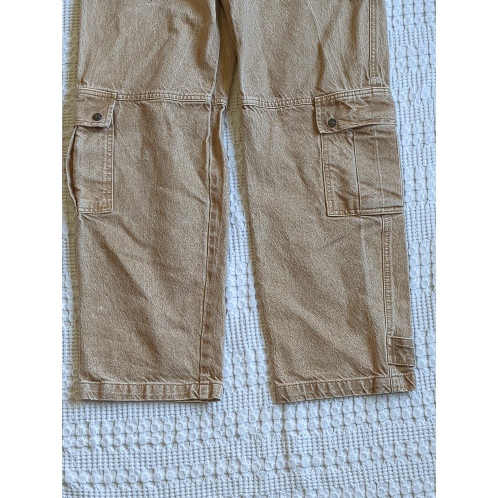 NWOT We The Free Marx Slouchy Cargo Jeans Size 27 Tan 29X28 - Picture 6 of 16